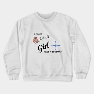 Marbles - Shoot like a Girl Crewneck Sweatshirt